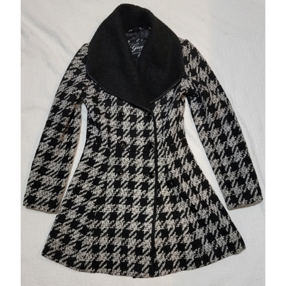 Guess Wool Blend tweed coat
